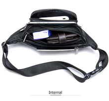 Load image into Gallery viewer, Genuine Leather Unisex Fanny Pack / Waist Bag
