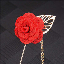 Load image into Gallery viewer, Flower Lapel Suit Pin
