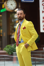 画像をギャラリービューアに読み込む, Madison Slim Fit Yellow Suit
