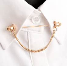 Load image into Gallery viewer, Retro Shirt Collar Pin Chain
