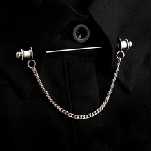 Charger l&#39;image dans la galerie, Retro Shirt Collar Pin Chain
