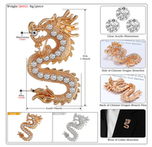 Load image into Gallery viewer, Dragon Collar Chain Brooch

