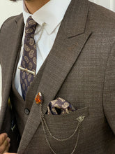 이미지를 갤러리 뷰어에 로드 , Morrision Slim Fit Coffee Vested Suit
