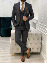 Load image into Gallery viewer, Chase Slim Fit Smoked Suit
