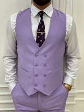 이미지를 갤러리 뷰어에 로드 , Dale Slim Fit Purple Suit
