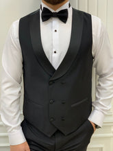 Load image into Gallery viewer, Carson Detachable Shawl Collared Black Tuxedo
