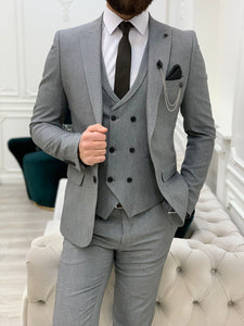 Trent Slim Fit Coffee Suit