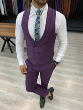 Laden Sie das Bild in den Galerie-Viewer, Heritage Slim Fit Purple Suits
