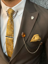 Charger l&#39;image dans la galerie, Heritage Slim Fit Dark Coffee Suits

