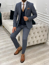 Load image into Gallery viewer, Phil Slim Fit Navy Blue Suit
