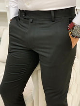 Laden Sie das Bild in den Galerie-Viewer, Reid Slim Fit Black Classic Pants
