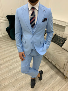 Dale Slim Fit Ice Blue Suit