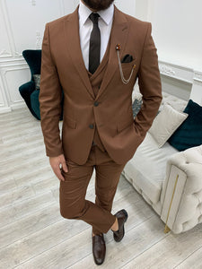 Trent Slim Fit Tile Suit
