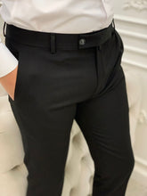 Load image into Gallery viewer, Harringate Slim Fit Black Pants

