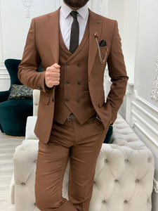 Trent Slim Fit Tile Suit
