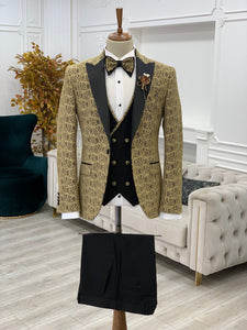 Dale Slim Fit Yellow Tuxedo (Grooms Collection)
