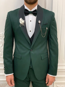 Harringate Slim Fit Green Tuxedo