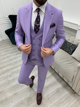 Laden Sie das Bild in den Galerie-Viewer, Dale Slim Fit Purple Suit
