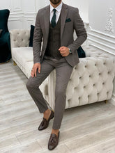 Laden Sie das Bild in den Galerie-Viewer, Phil Slim Fit Coffee Brown Combination Suit
