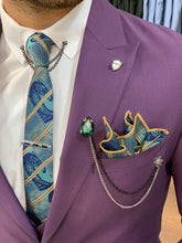 画像をギャラリービューアに読み込む, Heritage Slim Fit Purple Suits
