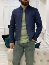 Load image into Gallery viewer, Barnes Slim Fit Navy Jacket
