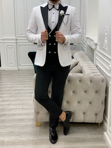Dale Slim Fit White Tuxedo (Grooms Collection)