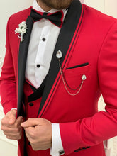 Laden Sie das Bild in den Galerie-Viewer, Brooks Slim Fit Groom Collection (Red Lining Tuxedo)
